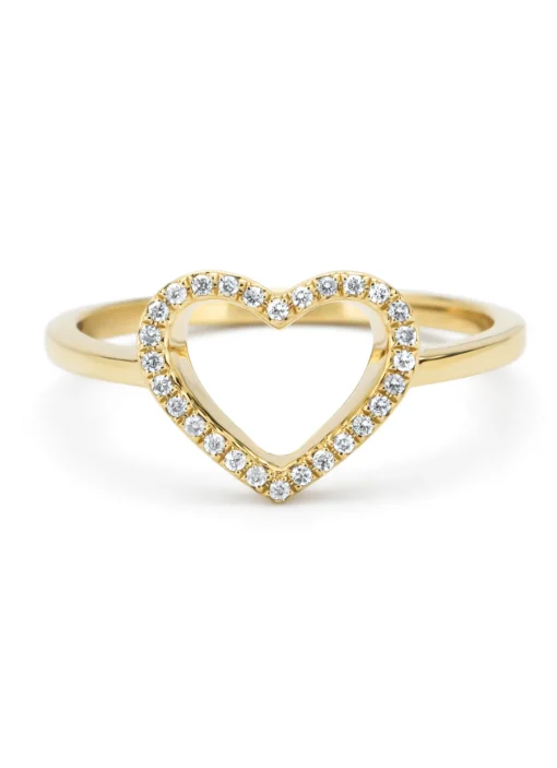 Geelgouden ring, 0.08 ct diamant, Dreamer