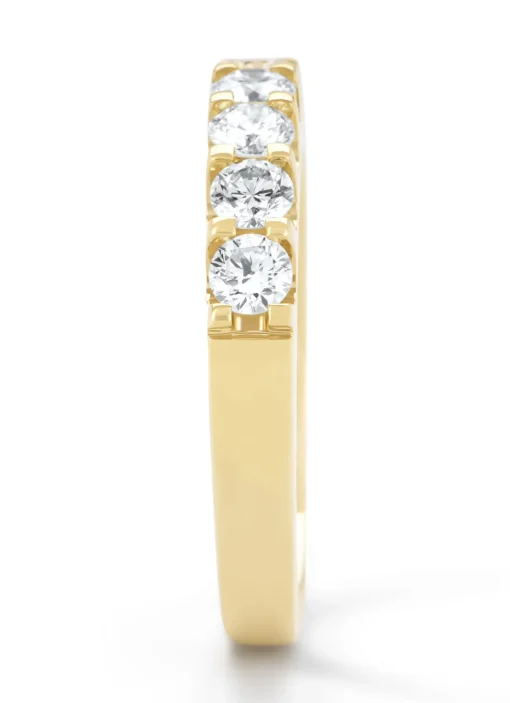 Geelgouden ring, 0.77 ct diamant, Wedding