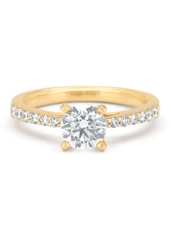 Geelgouden ring, 1.25 ct diamant, Solitair