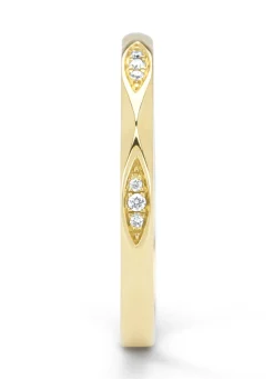 Geelgouden ring, 0.03 ct diamant, Ensemble