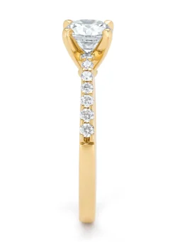 Geelgouden ring, 1.25 ct diamant, Solitair