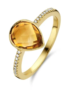 Geelgouden ring, 1.70 ct oranje citrien, Philosophy