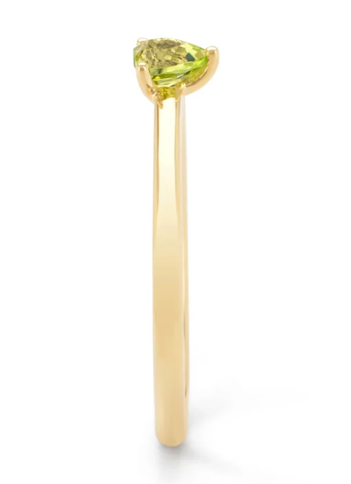 Geelgouden ring, 0.26 ct peridoot, Joy