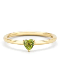 Geelgouden ring, 0.26 ct peridoot, Joy