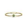 Geelgouden ring, 0.04 ct smaragd, Joy