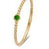 Geelgouden ring, 0.04 ct smaragd, Joy
