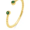 Geelgouden ring, 0.08 ct smaragd, Joy