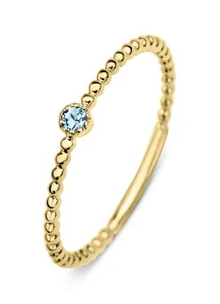 Geelgouden ring, 0.04 ct topaas, Joy
