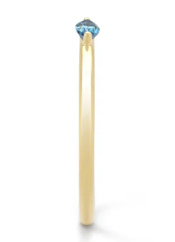 Geelgouden ring, 0.16 ct topaas, Joy
