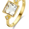 Geelgouden ring, 2.38 ct witte topaas, Philosophy