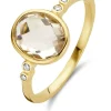 Geelgouden ring, 2.47 ct witte topaas, Philosophy