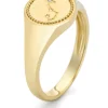 Geelgouden zegelring, Zodiac-Scorpio (Schorpioen)