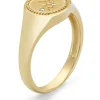 Geelgouden zegelring, Zodiac-Virgo (Maagd)