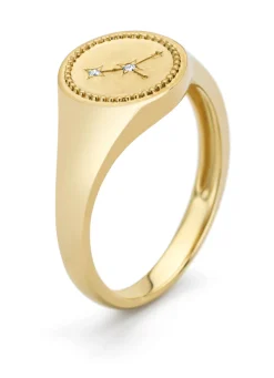 Geelgouden zegelring, Zodiac-Cancer (Kreeft)