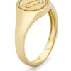 Geelgouden zegelring, Zodiac-Gemini (Tweeling)