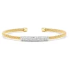 Gouden armband, 0.80 ct diamant, Caviar