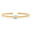 Gouden armband, 0.23 ct diamant, Caviar