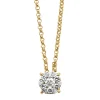 Gouden hanger met collier, 0.14 ct diamant, Enchanted