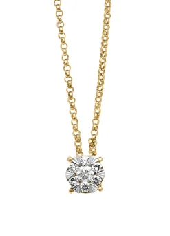 Gouden hanger met collier, 0.14 ct diamant, Enchanted