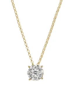 Gouden hanger met collier, 0.28 ct diamant, Enchanted
