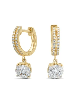 Gouden oorsieraden, 0.59 ct diamant, Enchanted