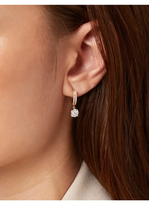 Gouden oorsieraden, 0.59 ct diamant, Enchanted