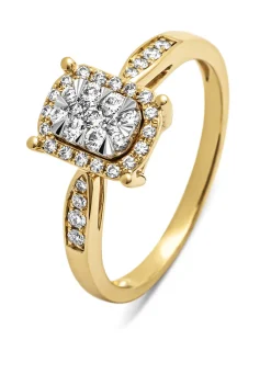 Gouden ring, 0.34 ct diamant, Enchanted