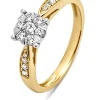 Gouden ring, 0.35 ct diamant, Enchanted