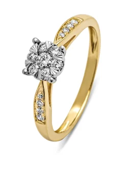 Gouden ring, 0.29 ct diamant, Enchanted