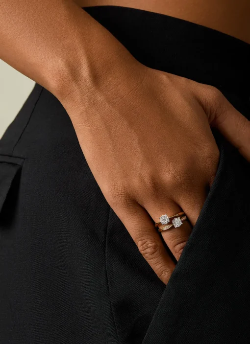 Gouden ring, 0.25 ct diamant, Enchanted