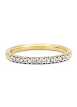 Gouden ring, 0.14 ct diamant, Ensemble