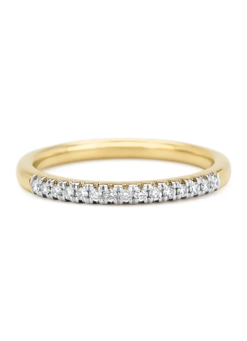 Gouden ring, 0.14 ct diamant, Ensemble