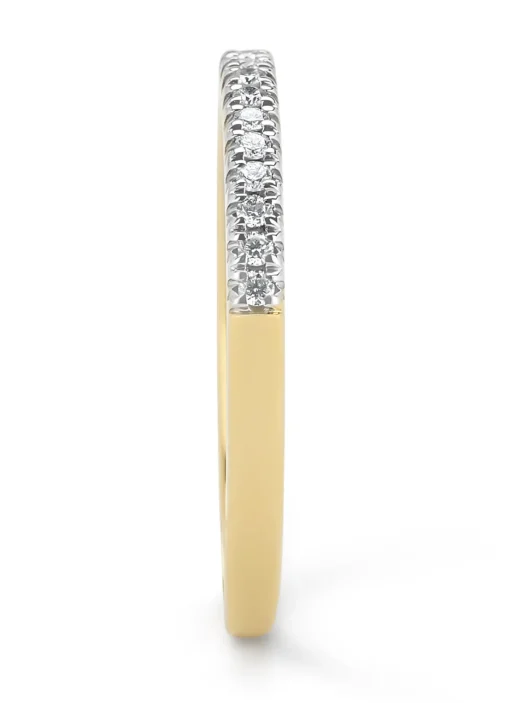 Gouden ring, 0.14 ct diamant, Ensemble