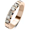 Roségouden alliance ring, 0.50 ct diamant, Groeibriljant