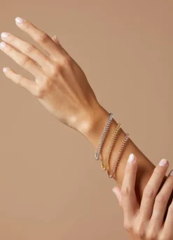 Roségouden armband, 1.81 ct diamant, Hearts & Arrows