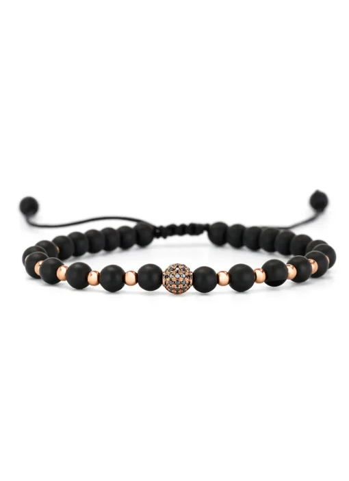 Roségouden armband, 25.00 ct onyx, Ensemble