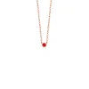 Roségouden collier, 0.05 ct robijn, Joy