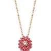 Roségouden hanger, 0.04 ct diamant, Majestic