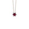 Roségouden hanger, 0.44 ct robijn, Empress