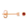 Roségouden oorsieraden, 0.10 ct robijn, Joy