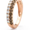 Roségouden ring, 1.02 ct diamant, Ensemble