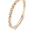 Roségouden ring, 0.08 ct diamant, Ensemble