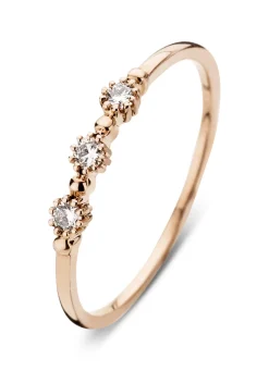 Roségouden ring, 0.10 ct diamant, Joy