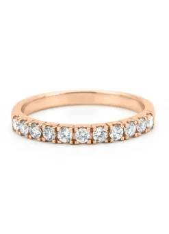 Roségouden ring, 0.39 ct diamant, Ensemble