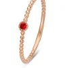 Roségouden ring, 0.05 ct robijn, Joy