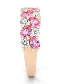 Roségouden ring, 1.65 ct roze saffier, Eden