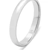 Witgouden 14 kt trouwring, Wedding