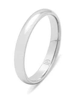 Witgouden 14 kt trouwring, Wedding