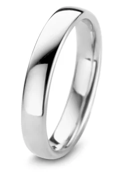 Witgouden 14 kt trouwring, Wedding