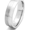 Witgouden 18 kt trouwring, Wedding